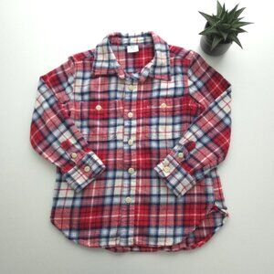 Baby Gap Plaid Flannel Button Up Shirt size 4